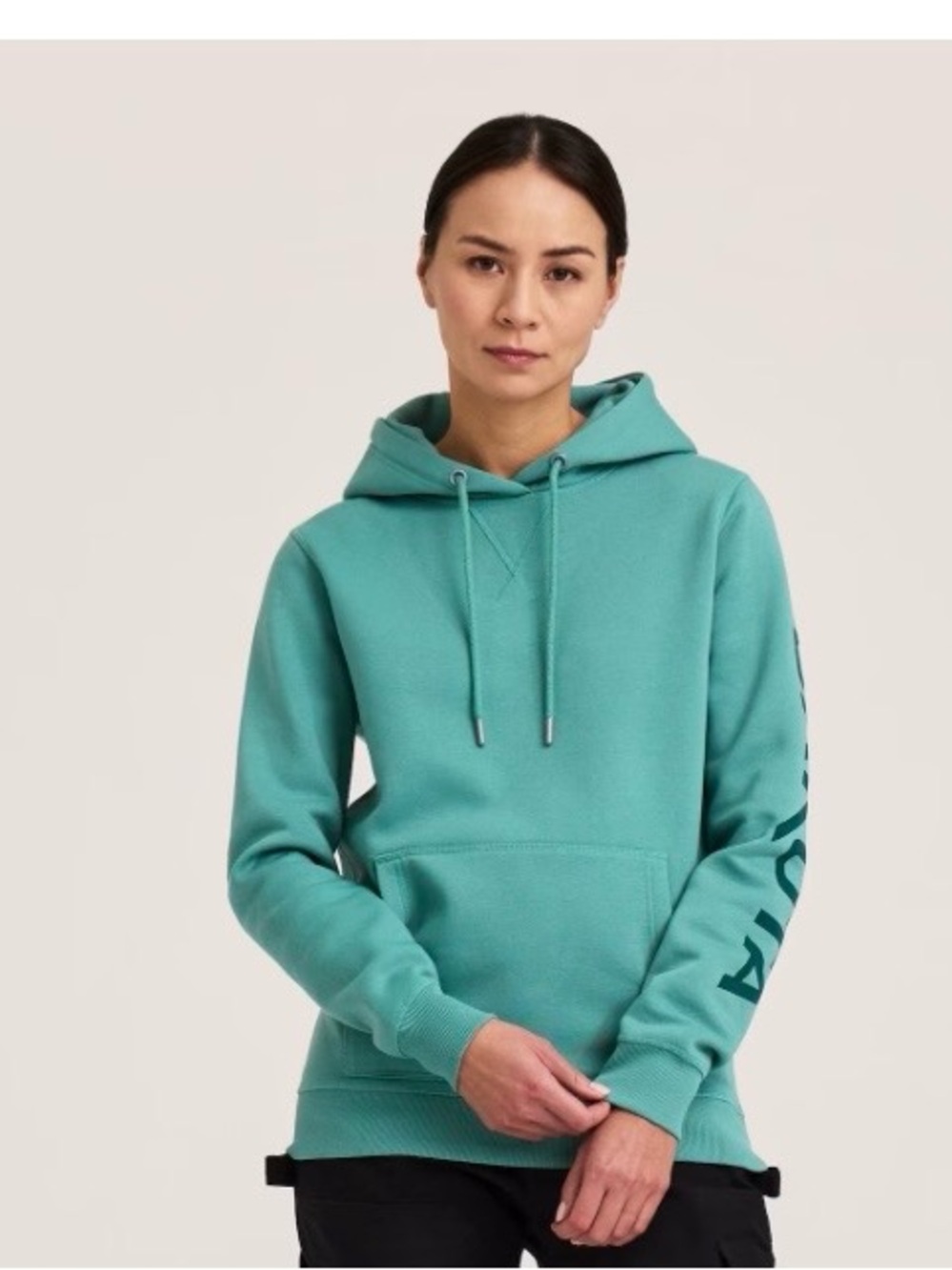 Women’s Dakota WorkPro series Teal Pullover Hoodie with Sleeve Logo, M